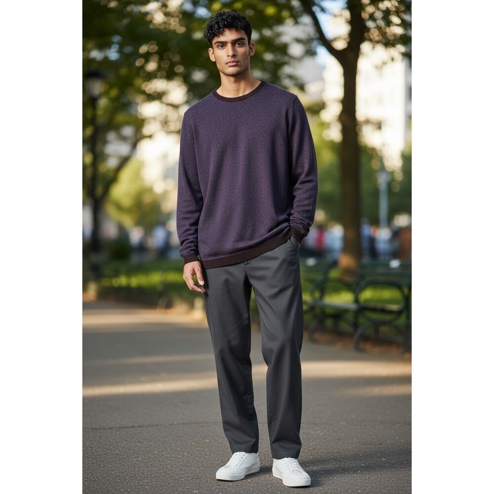Westzeroone XL Pure 100% Cotton Crew Neck Classic Casual Style Sweater XL NWOT